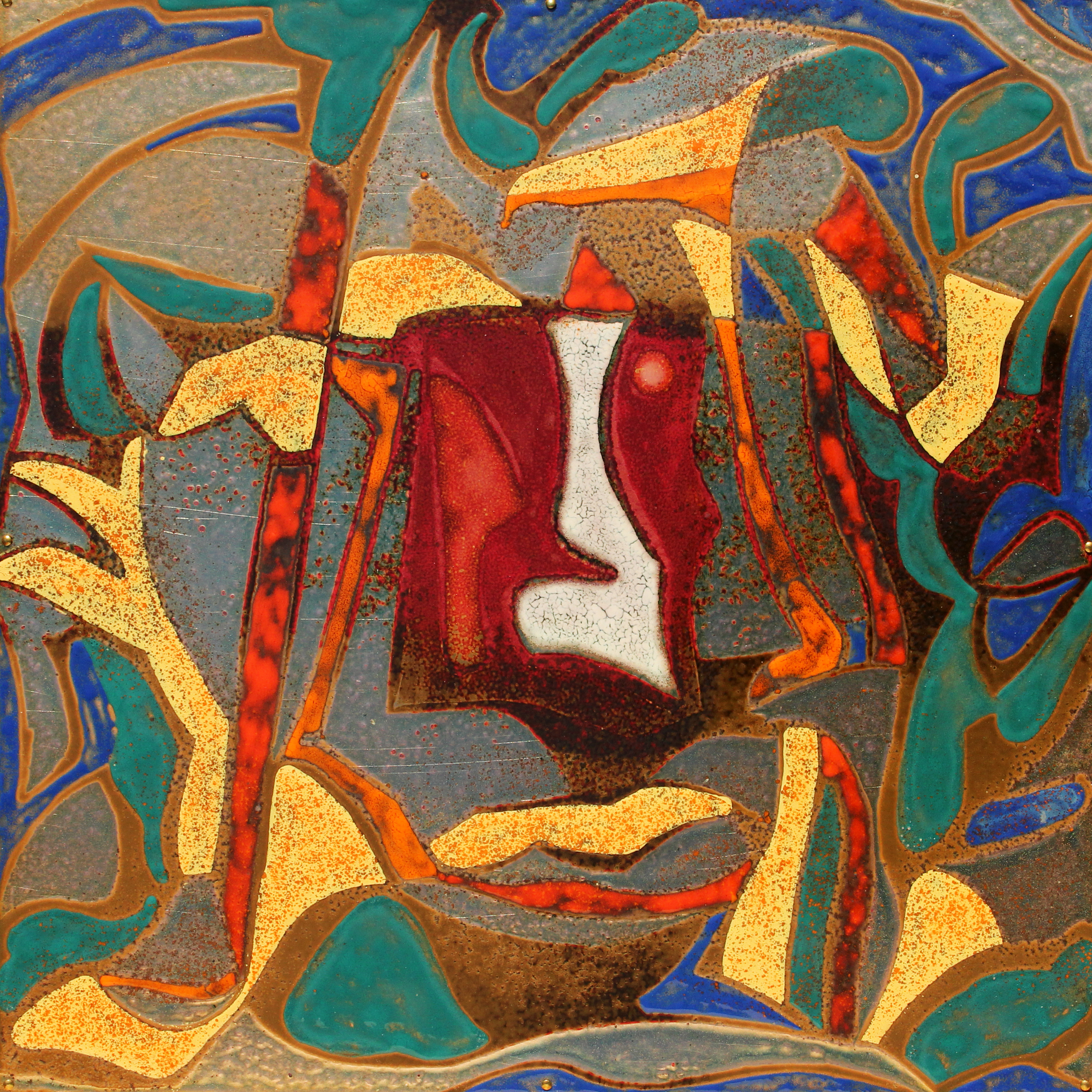 Emaillemalerei von Isabella Scharf Minichmair, entstanden während des Artist-in-Residence-Programms im International Enamel Art Studio in Kecskemét 2018